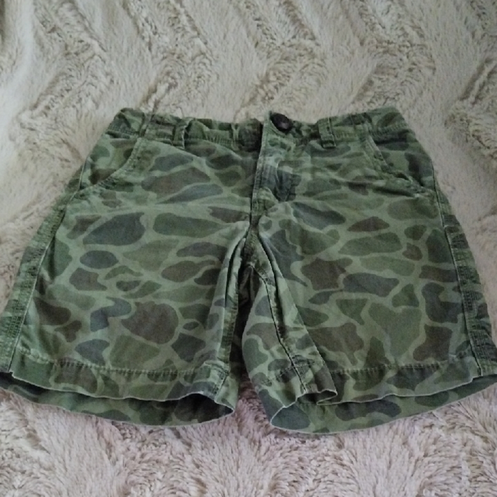 GAP Kid's Olive Camo Cargo Shorts